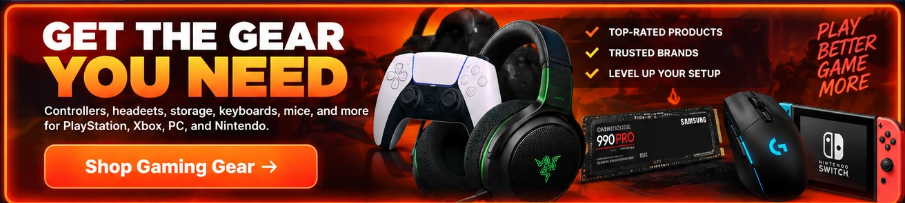 Get the gear you need — controllers, headsets, storage, keyboards, mice and more for PlayStation, Xbox, PC and Nintendo